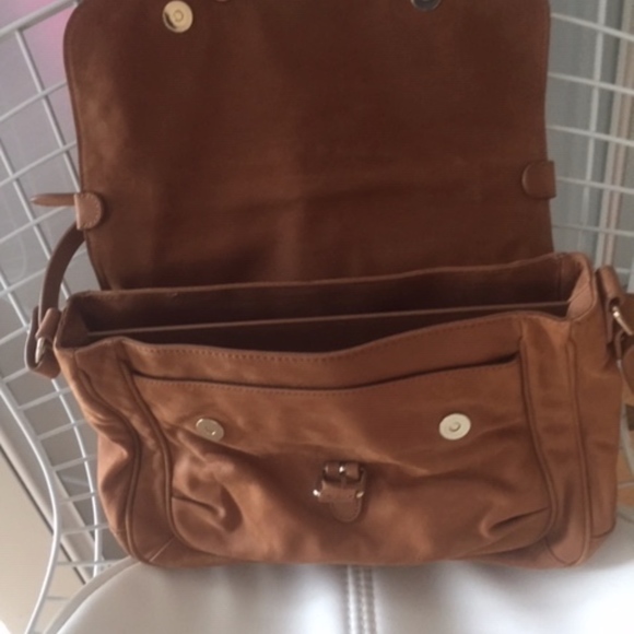 NEW*SUEDE*VANESSA BRUNO*SATCHEL - Picture 4 of 8